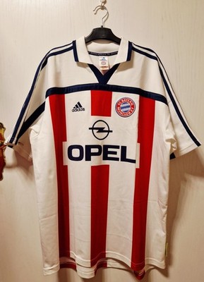 Bayern München Adidas Auswärts Trikot Player Issue 2000-2002 OPEL Größe XL #10