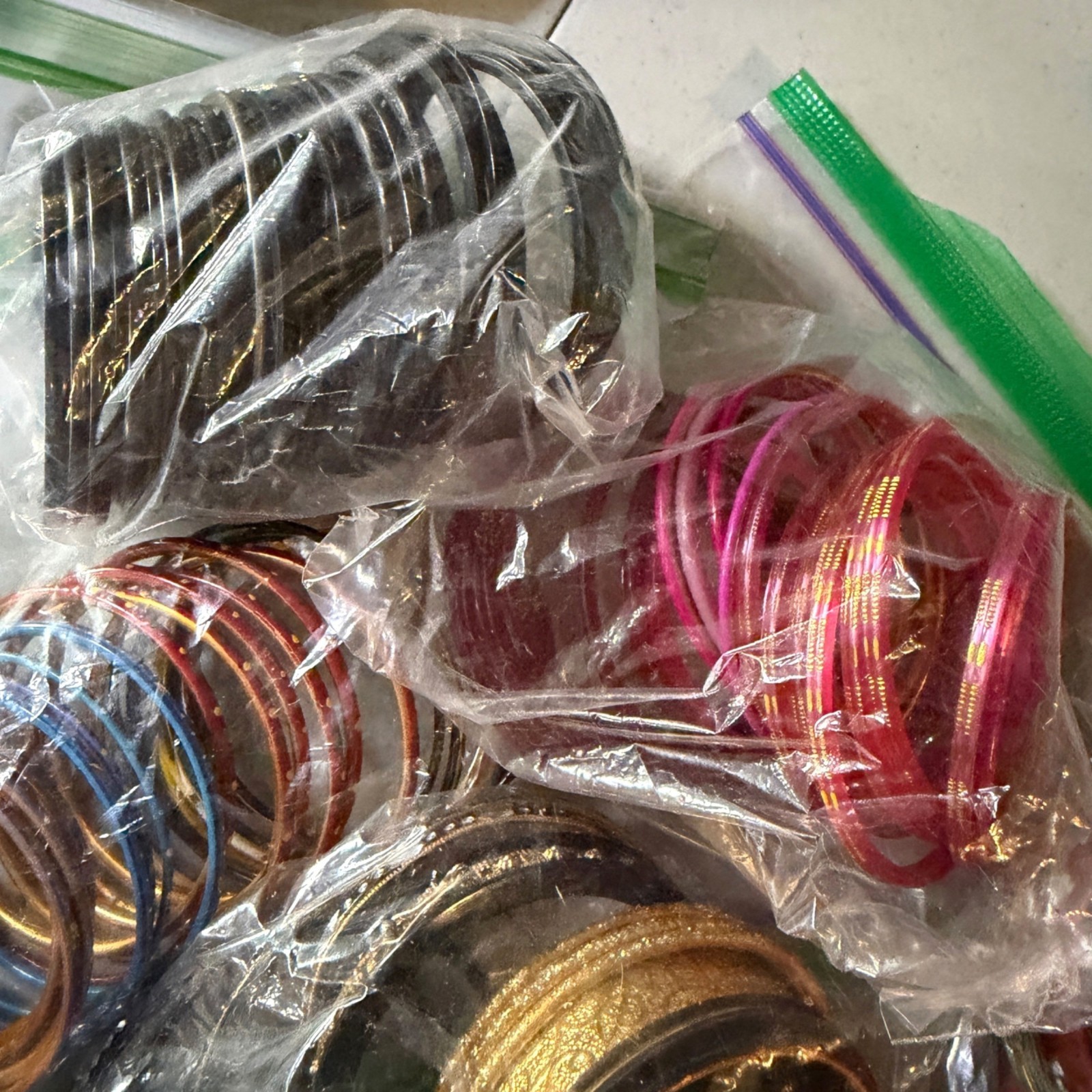 Assorted 100+ Multicolor Bangles Set Mixed Design… - image 6