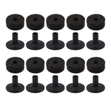 20pcs Cymbal Accessories Set 10 Pcs Cymbal Stand Felt Pads & 10 Pcs Plastic S...
