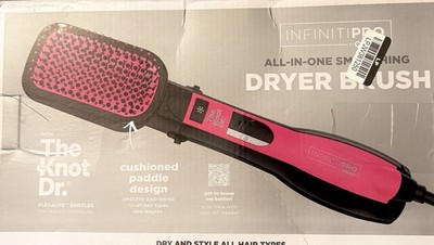 Conair InfinitiPRO The Knot Dr Ionic Brush Dryer All-In-One Pink/Black