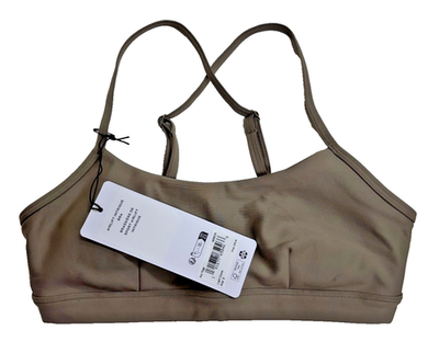 ALO Yoga Airlift Intrigue Bra Light Cocoa Size S (4-6) NEW WITH