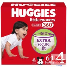 Huggies Little Movers HuggFit 360 Pull on Diapers   Count 65ct Size 4