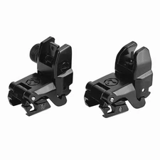 Folding Back Up Iron Sight Flip Up Sights Front & Rear Picatinny Rail