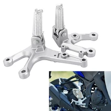Front Footrest Foot Peg Pedal Mount Bracket Kit For Yamaha YZF R25 R3 2015-2023