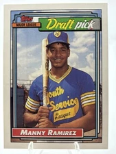 Manny Ramirez Rookie RC 1992 Topps “Draft Picks”  #156 excellent condition