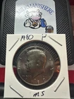 1980-P - KENNEDY HALF DOLLAR  - MS