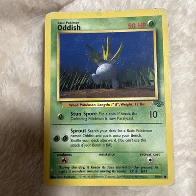 Oddish [1st Edition] Jungle [58/64] Common Pokémon TCG