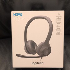 Logitech H390 Wired USB Headset Black Noise C...