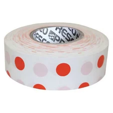 Flagging Tape, No Legend, Orange/White, 1 3/16 In Wide X 300 Ft Length, Vinyl,