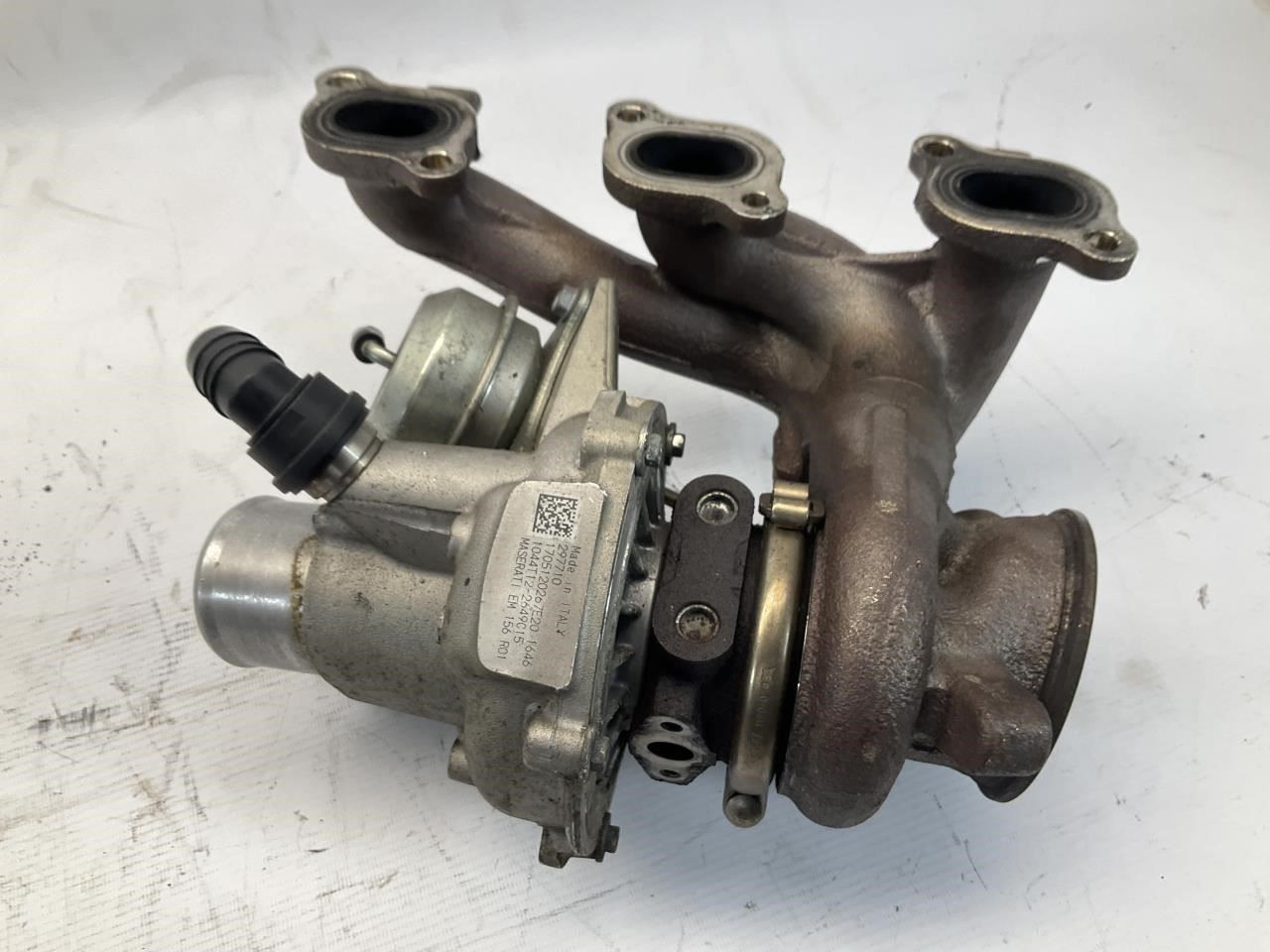 14-24 Maserati Ghibli 3.0L Right Turbocharger Supercharger w/ Exhaust Manifold Q