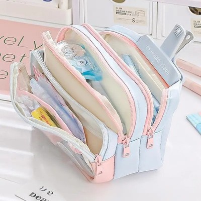 Federmappe große Kapazität Tasche Federtasche Federmäppchen Bleistift Etui
