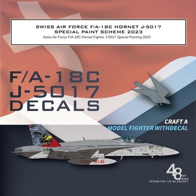 Galaxy G48075 1/48 SWISS AIR FORCE F/A-18C HORNET J-5017 SPECIAL PAINT SCHEME
