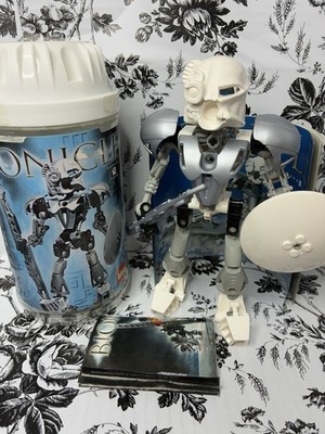 2002 LEGO Bionicle - Kopaka Nuva 8571  - Complete w/ Canister, Comic & Manual