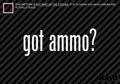 Aazon.co: EW Designs Got Ao Sticker Decal 562 223 Guns Aunition