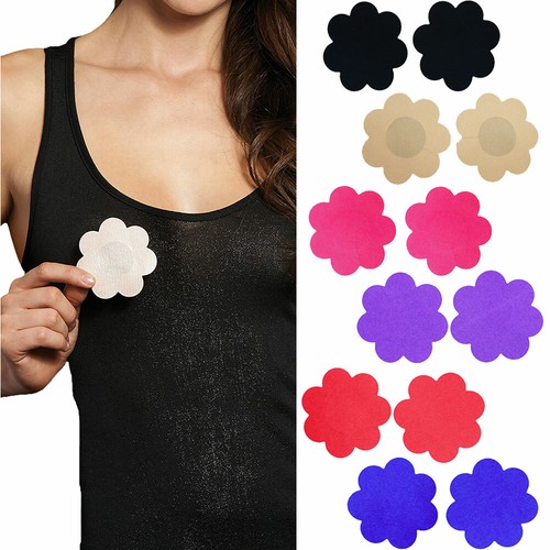 Breast Nipple Cover Self Adhesive Satin Bra Tape Pads Pasties Enhancer Stickers - Picture 4 of 33