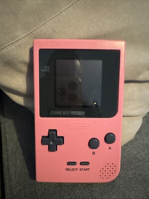 Nintendo Gameboy Pocket mit moderner IPS Backlight Bildschirm Original - Rosa