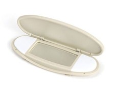 Beige Sun Visor Vanity Mirror Cover For Bmw Mini Cooper R55 R58 R60 2007-2014 Beige Sun Visor Vanity Mirror Cover For Bmw Mini Cooper R55 R58 R60 2007-2014