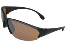 Large Wide Wrap Around Frame Non Polarized Amber Sunglasses Style SR24