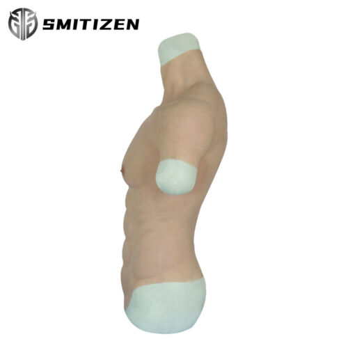 Smitzen Silikon Muskel Brust realistische männliche Brust Weste Verbesserung Cosplay Anzug - Bild 3 von 16