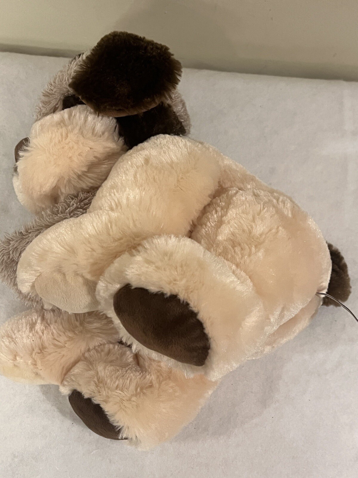 Hugfun International Dog Wearing Scarf & Hat Plush Brown Soft Toy Stuffed Animal