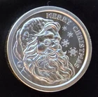 2022 Merry Christmas Santa SnowFlak Bullion-999 Silver 1 Oz Ounce Art Round Coin