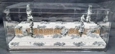 HO SCALE 16" 2-LEVEL/2 TRACK "WINTER SCENE" -DISPLAY CASE- FOR ANY HO TRAIN