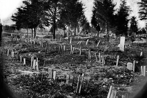 New 5x7 Civil War Photo: Soldiers Graves at Hollywood Cemetery, Richmond - 1865
