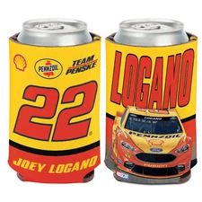 Joey Logano Shell Pennzoil Can Cooler 12 oz. NASCAR Koozie