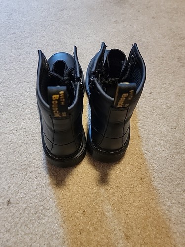 Dr. Martens 1460 J Black Letaher Ankle Boots Junior Kids Sz 13 Junior - Picture 4 of 12