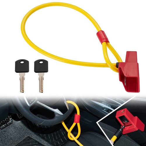 Car Steering Wheel Lock Seat Belt Lock AntiTheft Lock Device with 2