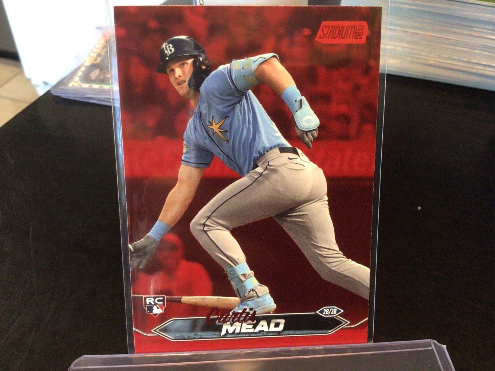 2024 Topps Stadium Club Curtis Mead Red Foil #271 Tampa Bay Rays RC