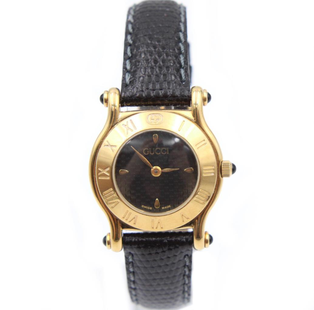 GUCCI 6500L Ladies Gold Plated Quartz Leather Band Swiss GUCCI 6500L Ladies Gold Plated Quartz Leather Band Swiss