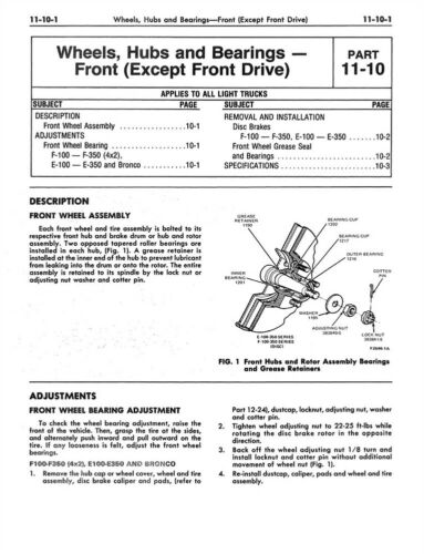 1979 Ford Truck Bronco Econoline Shop Service Repair Manual Book Guide OEM - Picture 3 of 3