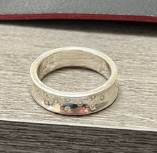 Simple Design .925 Sterling Silver Ring Sz6.5 3.8 Minimalist Rare