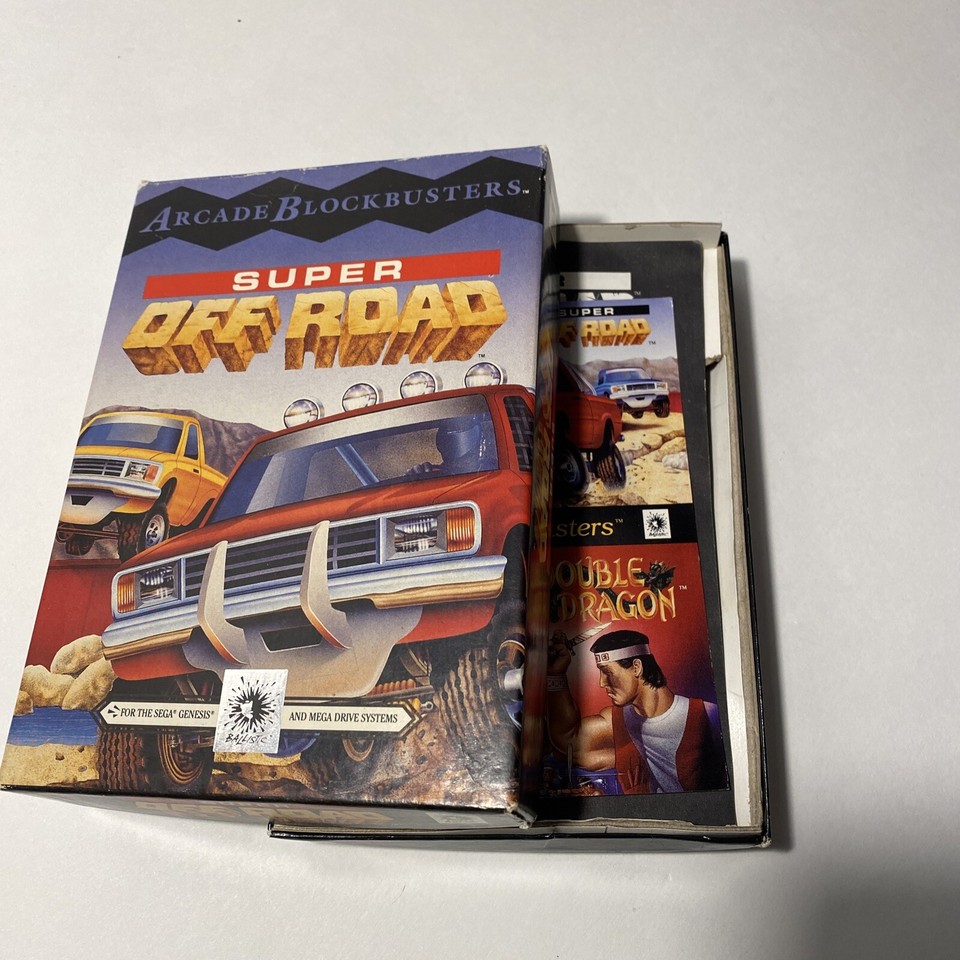 Super Off Road Sega Genesis 1994 Cib Complete In Box With Cart Manual