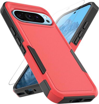 Heavy Duty Hard Glass Screen Protector Case For Google Pixel 10 Pro XL/9 Pro/9A