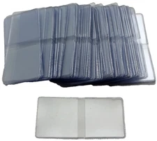 100 Archival Vinyl 2x2 Coin Flips - Round Corner - Double Pocket - Non-PVC