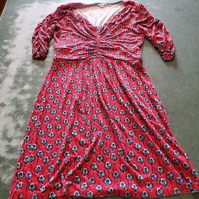 open lace back dress Ruffle Bodice Shirt Dress-Merida Red, Flowerbed Bloom main image 1