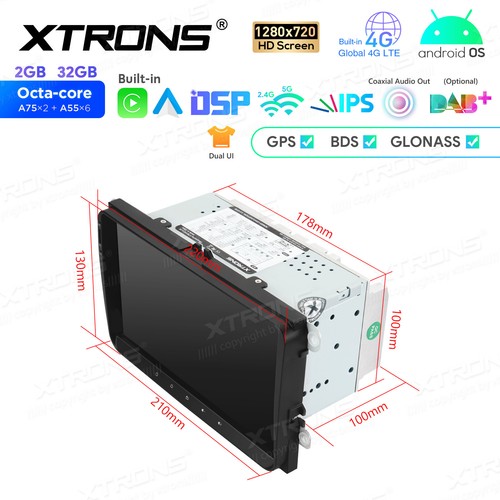 9" Android 14 8-Core Car Stereo GPS Radio BT For VW Volkswagen Jetta Passat +OBD - Picture 2 of 19