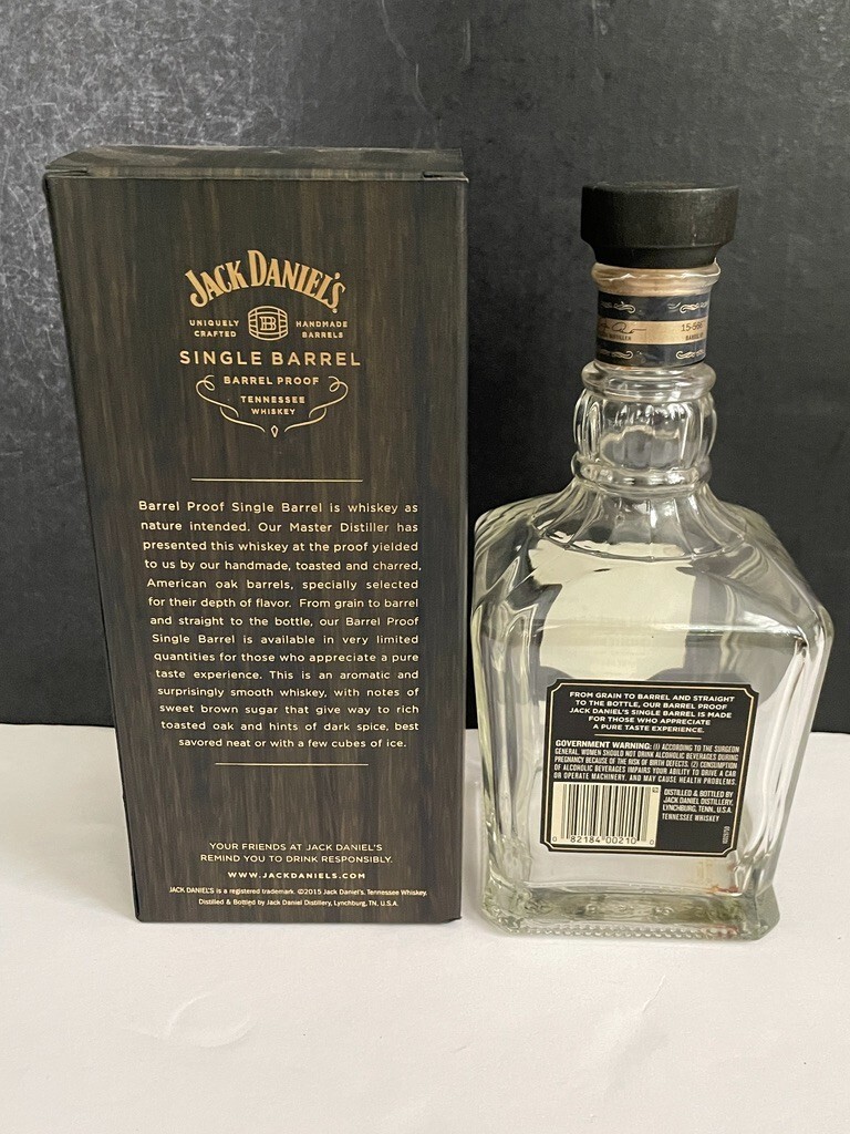 Jack Daniels Single Barrel Proof Hand Select 750 Ml (empty Jack Daniels Single Barrel Proof Hand Select 750 Ml (empty