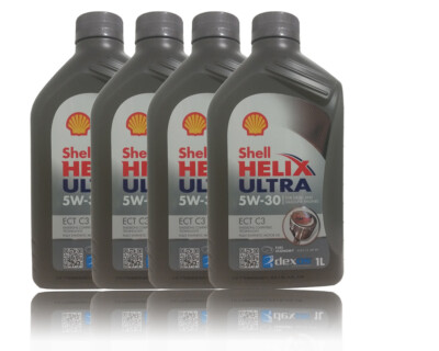 Shell Helix Ultra ECT C3 5W-30r Motoröl , BMW LL04, Dexos2,  4 x 1 Liter