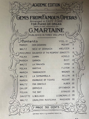 Spartiti antichi/vintage opera d'arte effimera - a scelta (#30005) - Foto 20 di 79