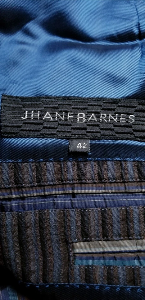 Chaqueta Blazer Abrigo Deportivo 42R Jhane Barnes Pucker Rayas Tweed Nuevo sin Etiquetas Foto 3 de 4