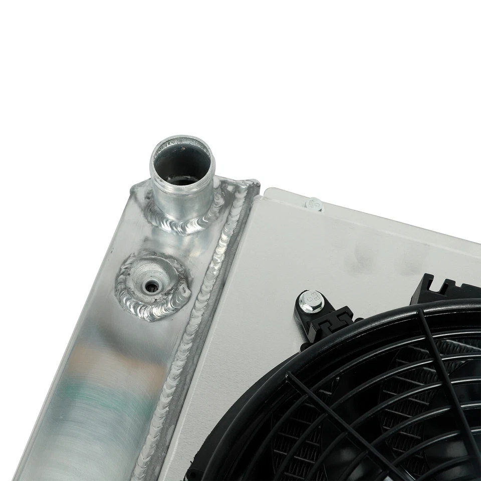 3 Row Aluminum Radiator With Shroud Fan For 96-05 Chevy S10 Blazer 4.3L V6 - Image 3 of 4