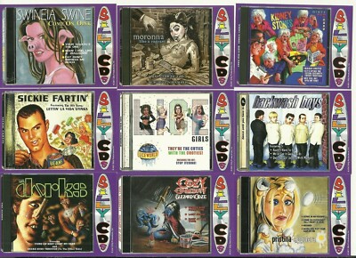 SILLY CDs CARDS - COMPLETE SET OF 33 - PARODIES OF MUSIC CDS