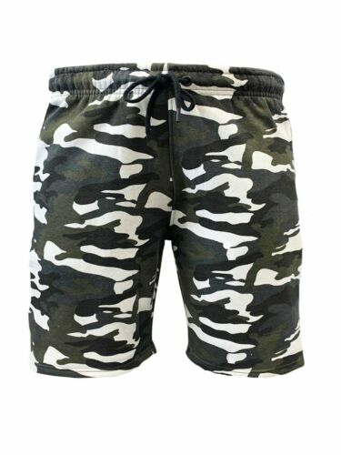 MENS CAMOUFLAGE SHORTS ARMY CASUAL WORK CARGO COMBAT POLY COTTON CHINO HALF PANT - Picture 2 of 14