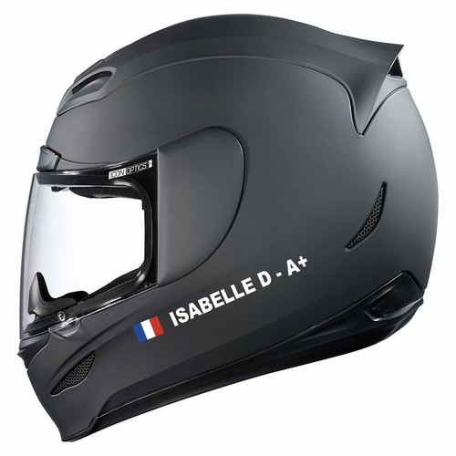 Adesivo Casco Identità Sicurezza Gruppo Sanguigno Personalizzabile Salute |  eBay