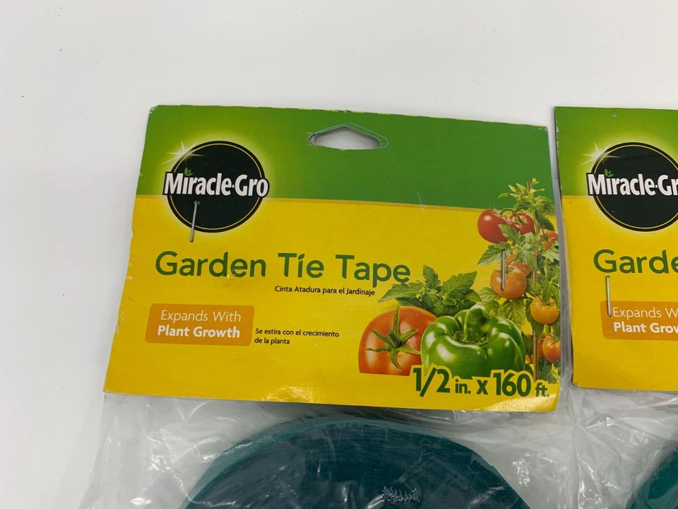 (3) Miracle-Gro Garden Tie Tape, 1/2” X 160 Feet - Miracle-Grow Plant Tape - Image 3 of 4