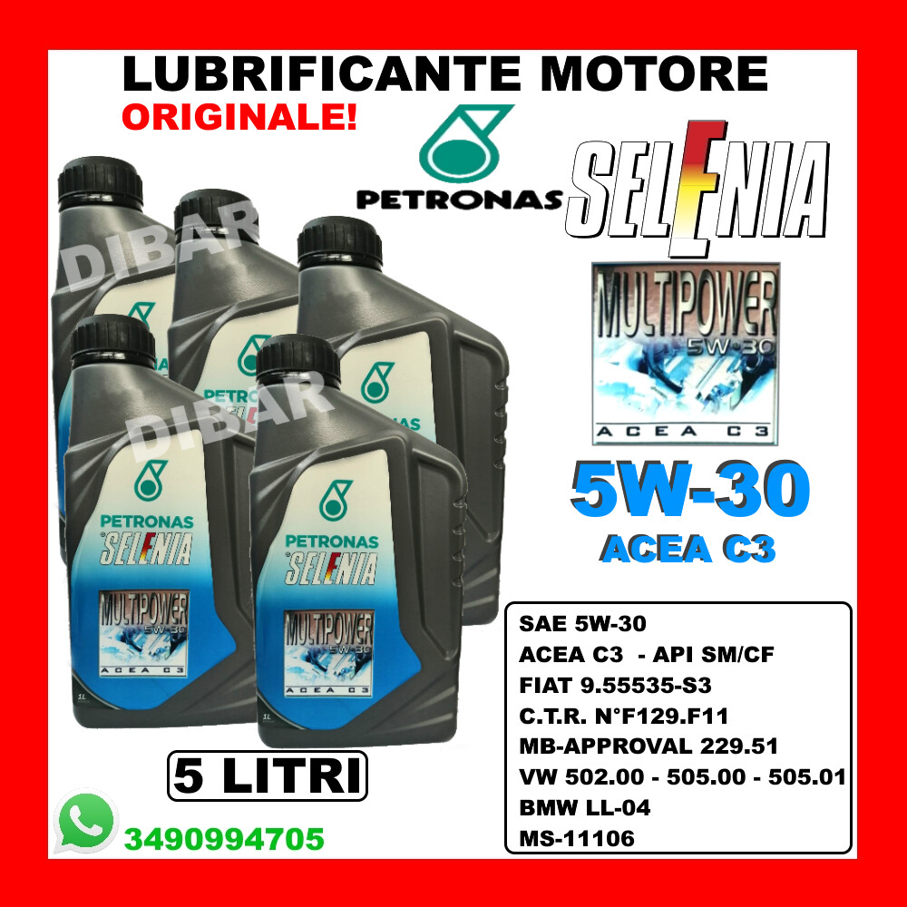 Oli Motore Selenia Viscosità SAE 5W30 Per Veicoli Per 1 L | Acquisti Online Su - Foto 10