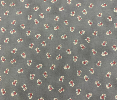 Stof Fabrics Bella Rose Rose Patch Smoke Cotton Fabric By The Yard